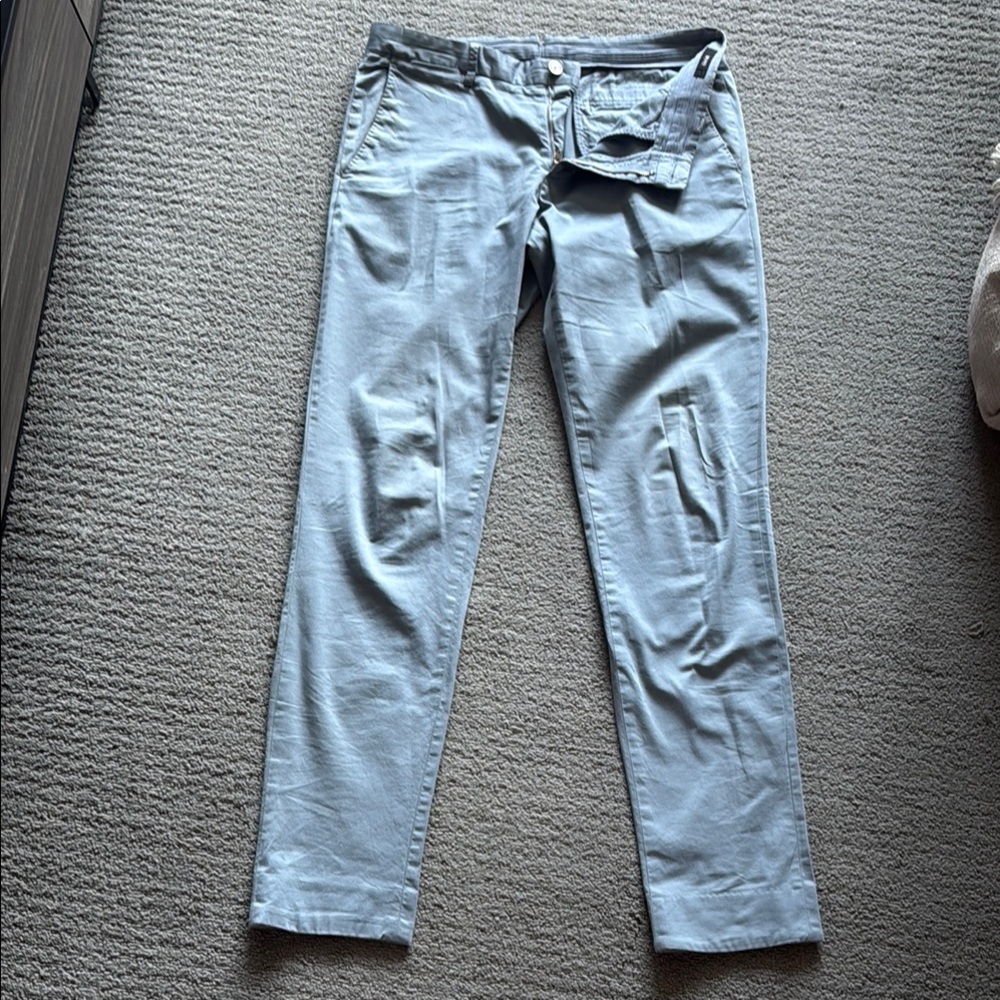 Hugo BOSS Men's Baby Blue Chino Pants
